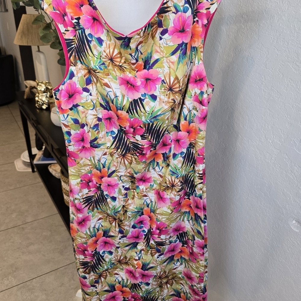 Farm Rio Floral Print Mini Dress open back Size S